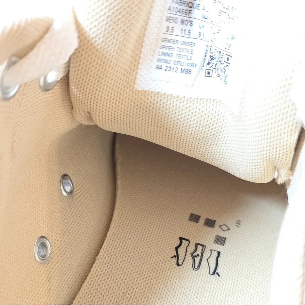 Converse All Star Beige Canvas Low Top Lace-Up Cap Toe Sneakers US 9.5 EU 43 - Picture 10 of 12